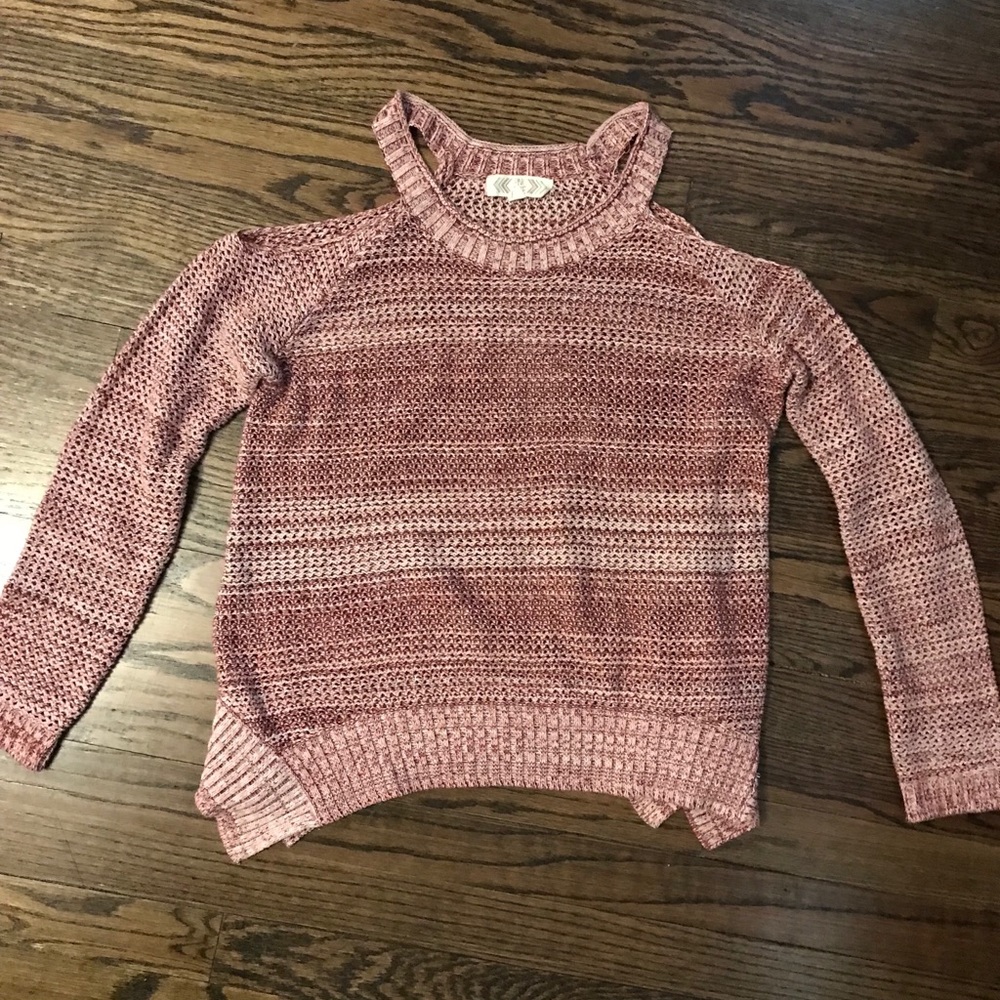 Maroon and Cream Sweater